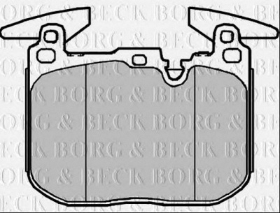 BORG & BECK bbp2377 -  Комплект тормозных колодок, дисковый тормоз